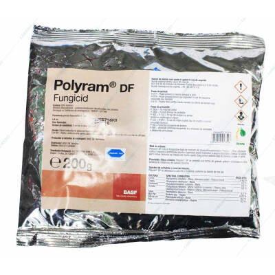 Polyram DF 200 gr, fungicid de contact, BASF, mana (vita de vie, cartof, ceapa, castraveti, tomate, tutun), rapan (mar, par)