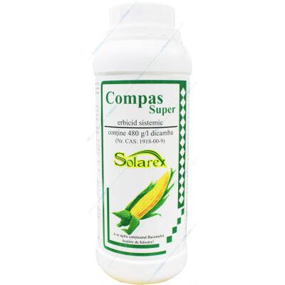 Compas Super 500 ml erbicid postemergent cu Dicamba porumb (buruieni cu frunza lata) Solarex