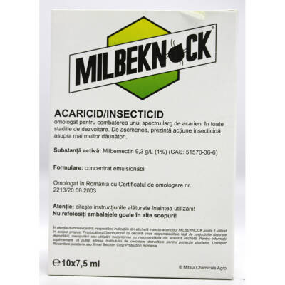 Milbeknock EC 10 ml insecticid acaricid de contact, Belchim (vita de vie, mar, castraveti)