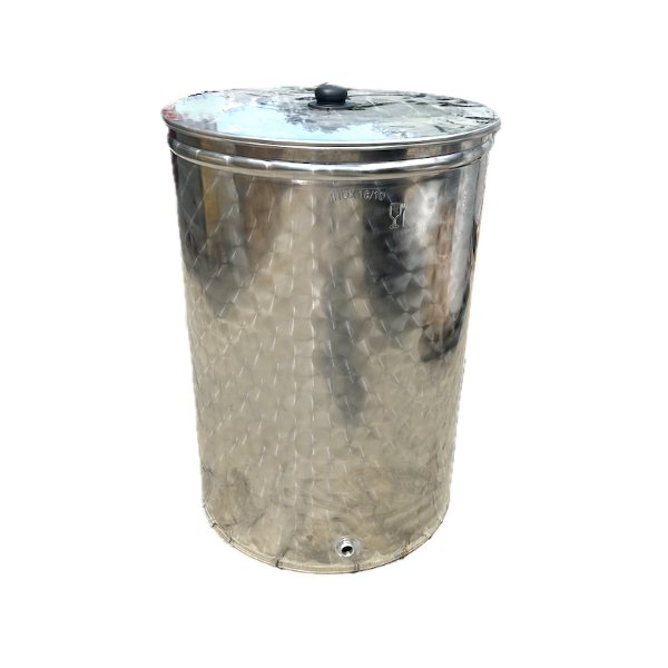 Cisterna inox cu capac de praf Eco Fpo 500 L, Enotoscana