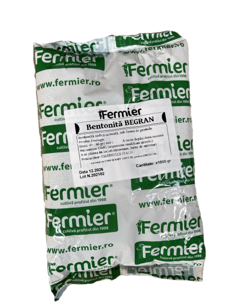 Begran 1kg, bentonita pentru limpezire vin granulata