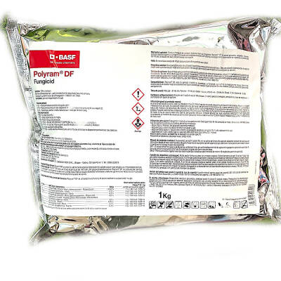 Polyram DF 1 kg, fungicid de contact, BASF, mana (vita de vie, cartof, ceapa, castraveti, tomate, tutun), rapan (mar, par)