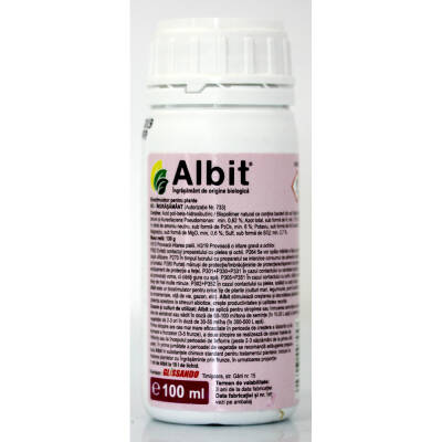 Albit 100 ml, biostimulator (tratament seminte, ingrasamant foliar concentrat)