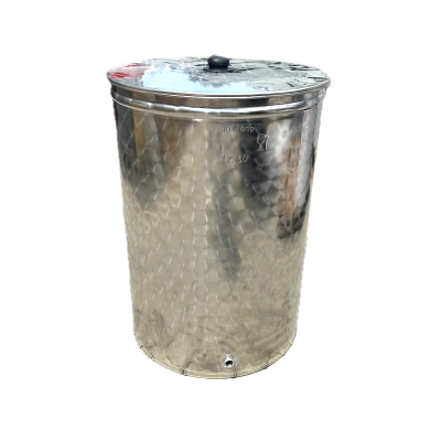 Cisterna inox cu capac de praf Eco Fpo 150 L, Enotoscana