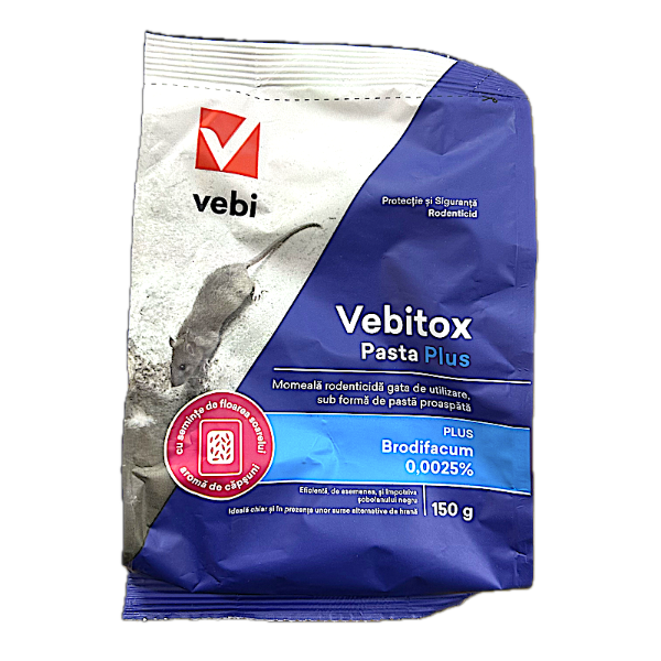 Vebitox Pasta Plus 150 gr, raticid, Vebi
