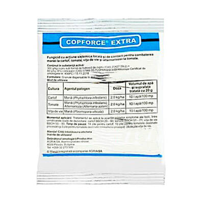 Copforce Extra 20 gr, fungicid sistemic, Agria (cartof, tomate, vita de vie)