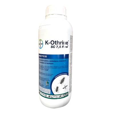 K-Othrine SC 7,5 Flow 100 ml insecticid contact/ ingestie, Bayer (muste, tantari, gandaci de bucatarie, plosnite, furnici, purici, cariul alimentelor, gandacul fainii, gandacul de tutun)