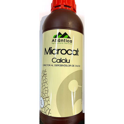 Microcat Calciu 1L ingrasamant foliar pentru carente de Calciu, Atlantica Agricola, contine Calciu, Azot, aminoacizi, acizi organici (grau, porumb, rapita, floarea soarelui, cartof, soia, mazare, pomi fructiferi, gazon, vita de vie)