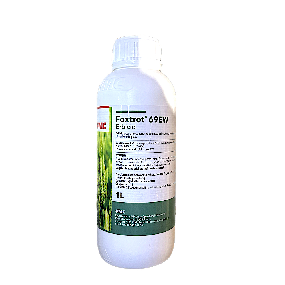Foxtrot 69EW 1 L, erbicid selectiv, FMC, grau (buruieni monocotiledonate anuale)
