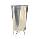 Cisterna inox 300 L, Zottel fund conic, cu picioare sudate 1