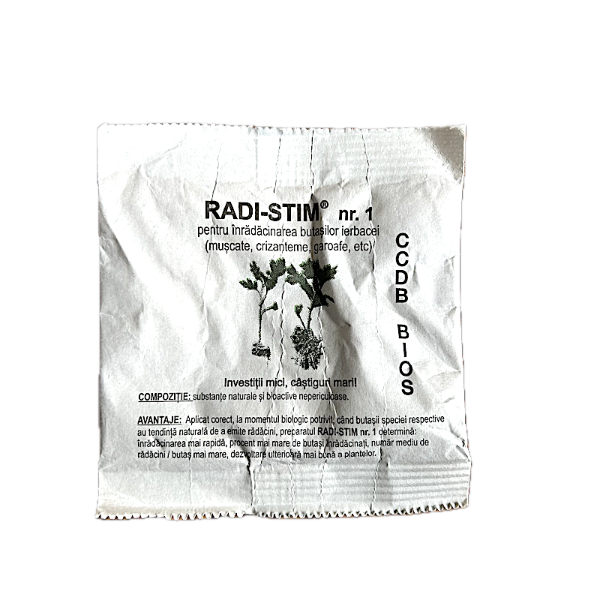Radi Stim nr1 10 gr, CCDB Bios Cluj, stimultent inradacinarea butasilor ierbacei