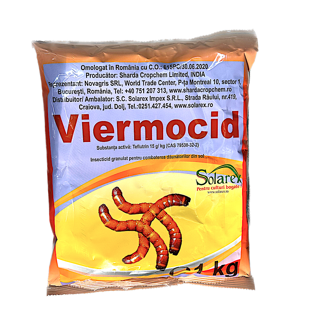 Viermocid 1 kg, Sharda, produs impotriva viermilor sarma si a viermilor vestici ai radacinilor in cultura de porumb