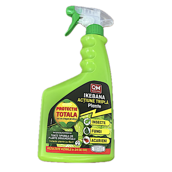Ikebana Triple Action Plus 750 ml (tratament plante cu actiune tripla:insecticid, acaricid, fungicid)