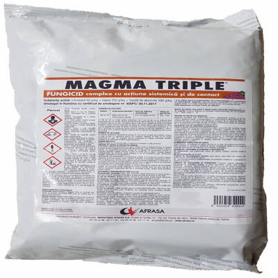 Magma Triple 250 gr (3 substante active) fungicid sistemic si de contact, JebAgro, mana (vita de vie)