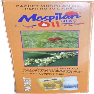 Pachet Mospilan Oil pentru 10L apa -prima stropire- (Mospilan 20SG 3G+Toil 50 ml), Sumi Agro