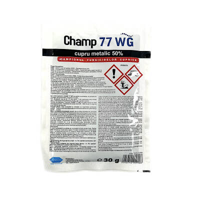 Champ 77WG 30 gr fungicid cupric de contact, NuFarm (cartof, castraveti, tomate, vita de vie, mar)