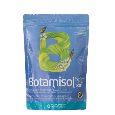 Botamisol Pro 80% 500 gr biostimulator organic cu aminoacizi (legume, pomi fructiferi, vita de vie, fructe de padure, cereale, flori, cartof, sfecla)