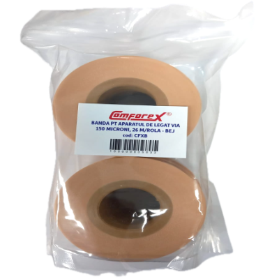 Banda legatrice bej 150 microni cutie 10 buc 26m
