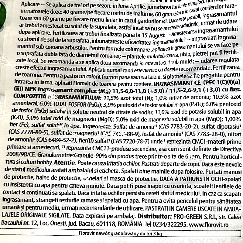 florovit tuia 3 kg 2