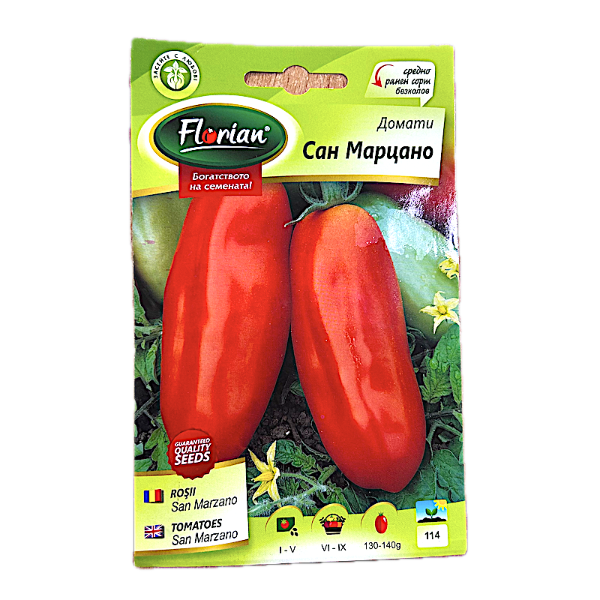 Seminte tomate San Marzano 0,5 gr, Florian Bulgaria