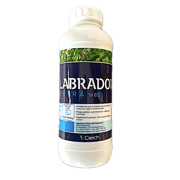 Labrador Extra 50EC 1L, erbicid selectiv, postemergent, foliar Ciech Agro, buruieni anuale si perene din cultura de rapita si sfecla de zahar