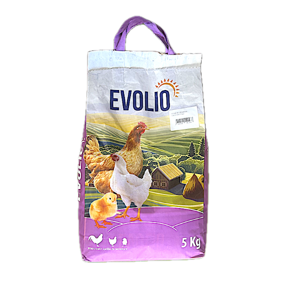 Furaj pui starter-crestere 5 kg, Evolio