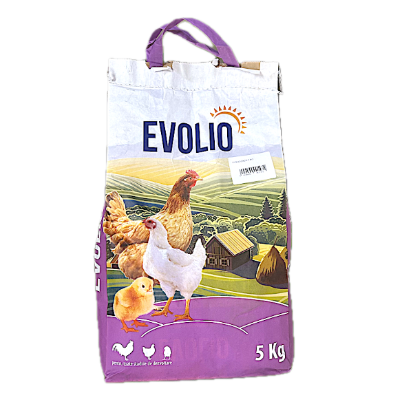 Furaj gaini 5 kg, Evolio