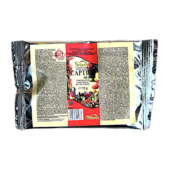 Caption 80WG 15 gr, fungicid de contact, Sharda CropChem, mana (vita de vie, mar, prun, tomate, castraveti, ceapa)