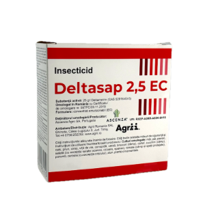 Deltasap 2.5EC 5 ml, insecticid (pomi, vita de vie, cereale, cartof, salata, varza, alun, plante ornamentale)
